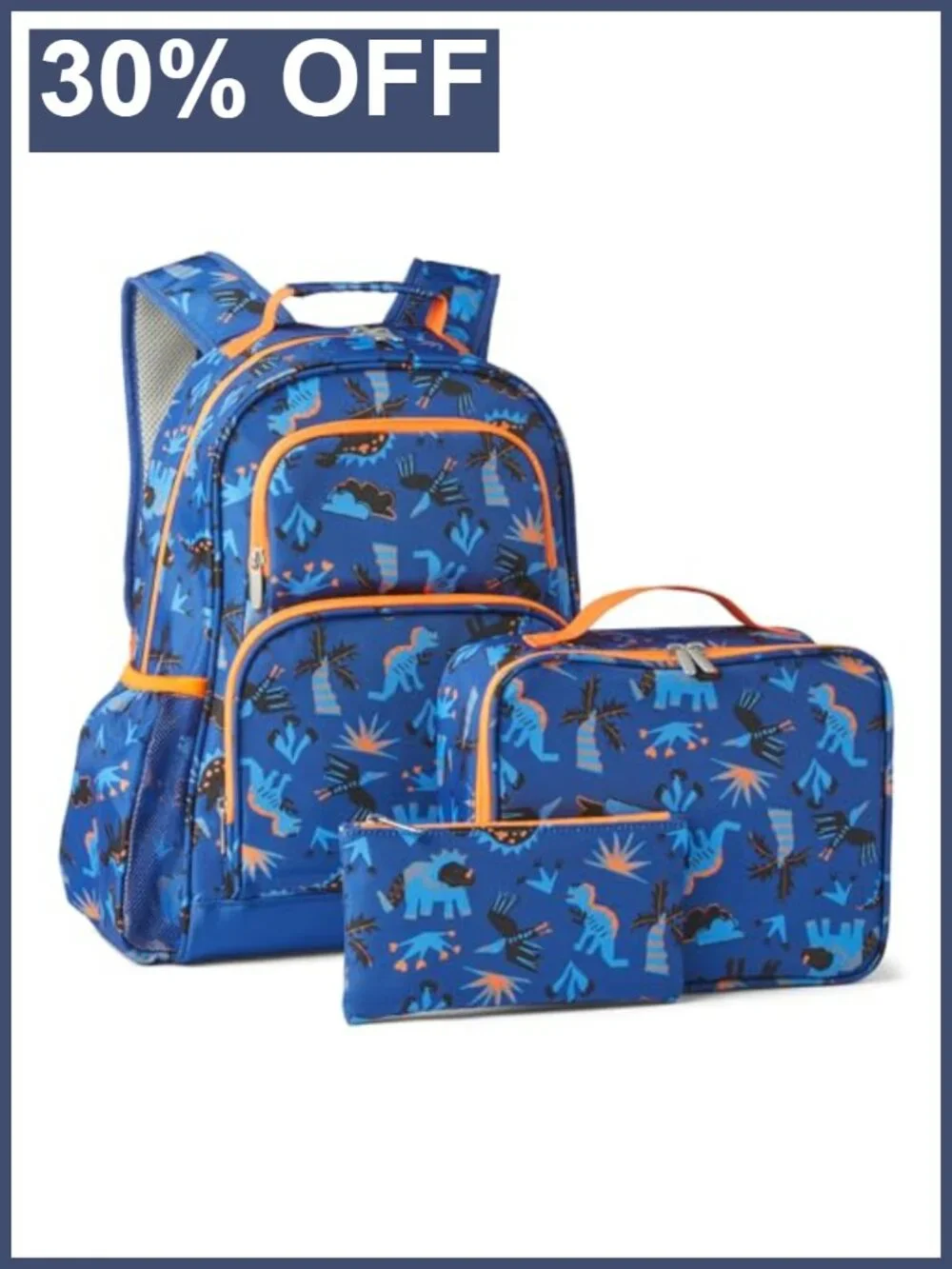 Kids School Backpack Set with Lunch Tote and Pencil Case, Tear-Resistant